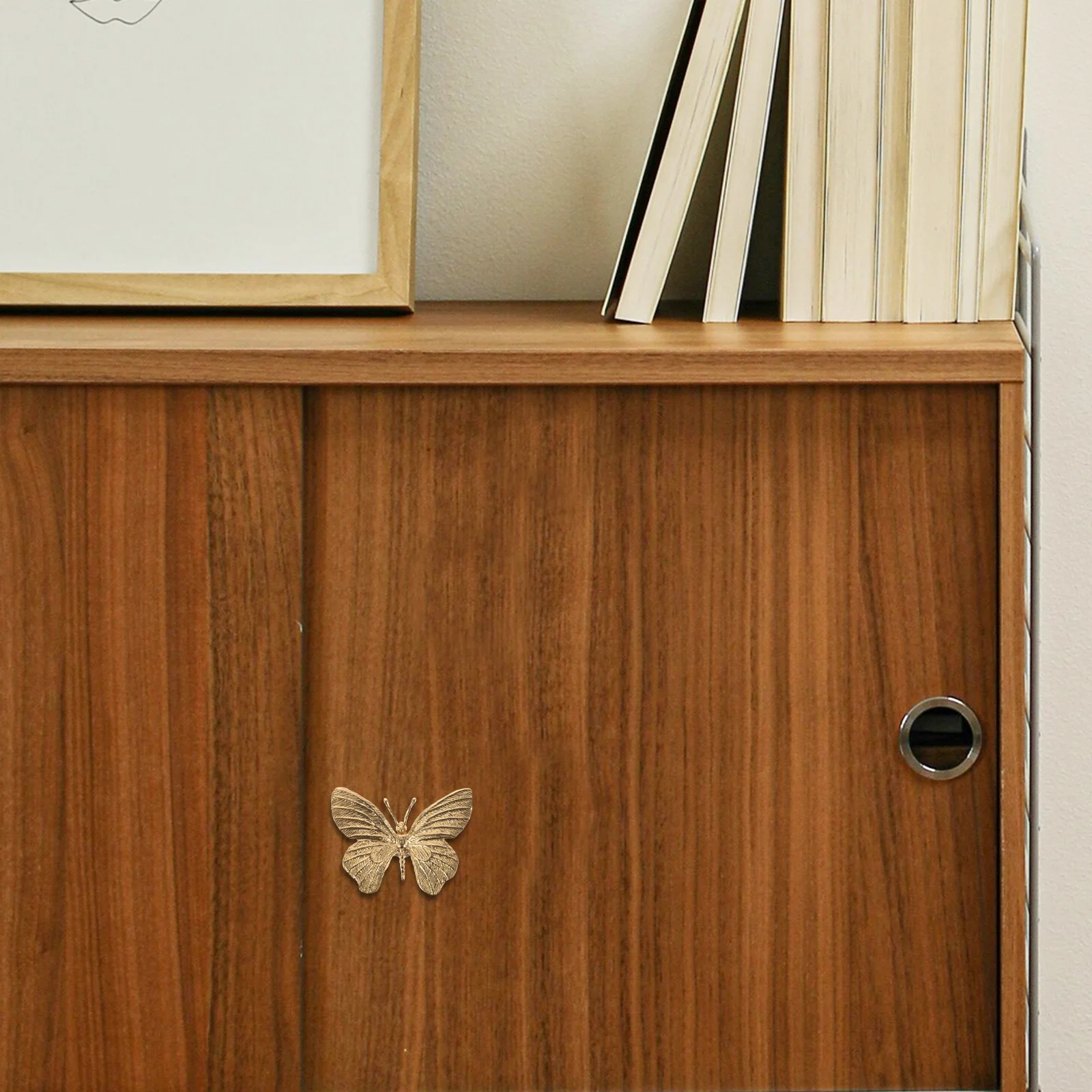 

1pc Brass Butterfly Drawer Pull Handle Cabinet Knob Furniture Hardware Metal Pulls For Cupboard Dresser Closet Door Knobs