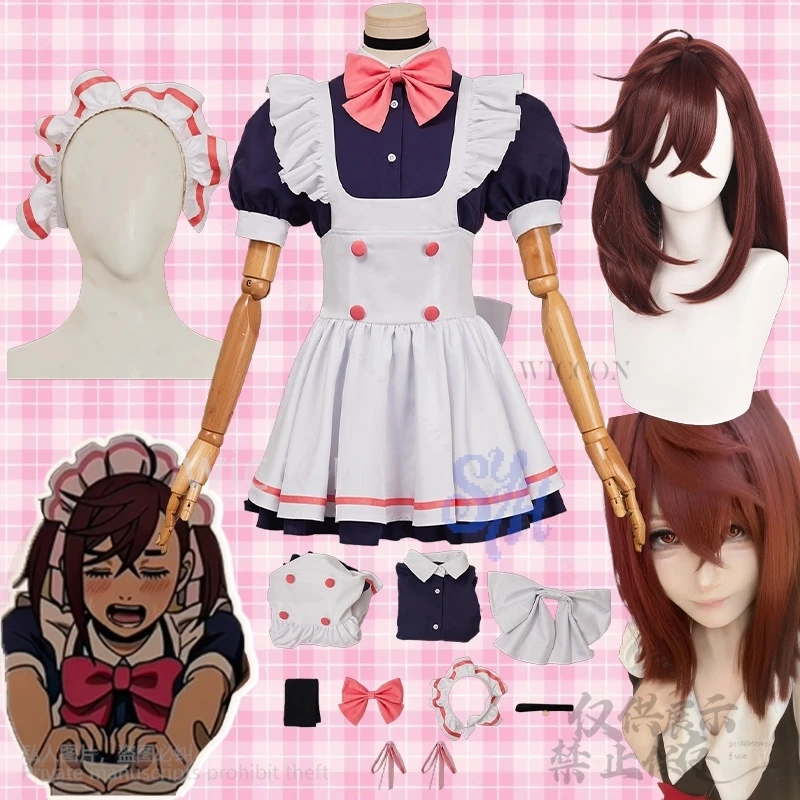 

Аниме Dandadan SE2 Косплей Ayase Momo Kawaii Костюм Милое платье горничной JSK Bowknot Lolita Jirai Kei Японские девушки Хэллоуин Вечеринка