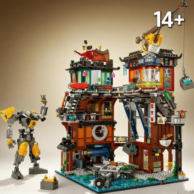 

2025 City Workshops Building Blocks 3244PCS Compatible With Legoed Particles Suitable For Christmas Gifts 71837