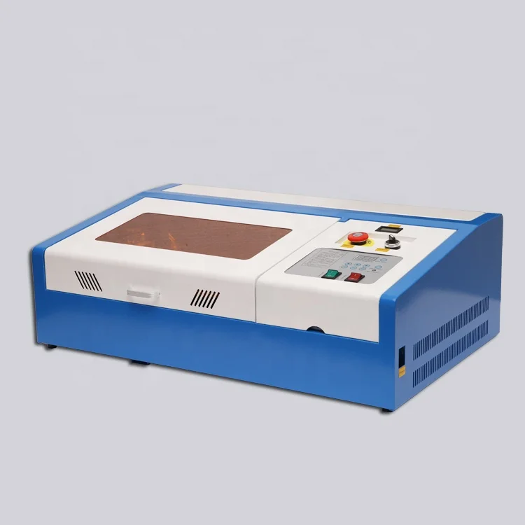 SIHAO-3020 Laser Engraving Machine 40W CO2 Laser Cutting Machine with Exhaust Fan USB Port