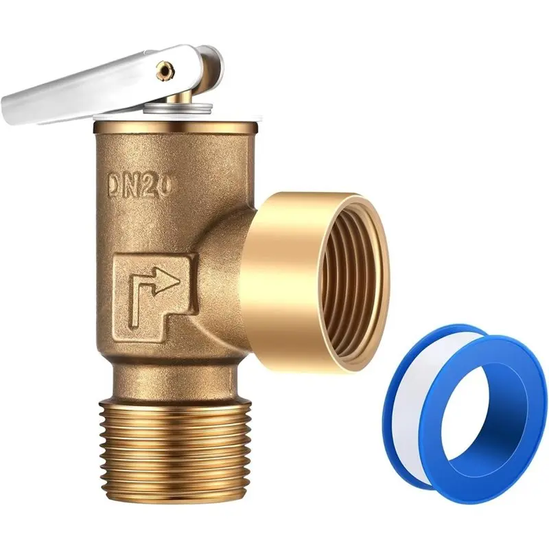 A25F-Boiler Pressure Relief Valve In Brass With 3/4