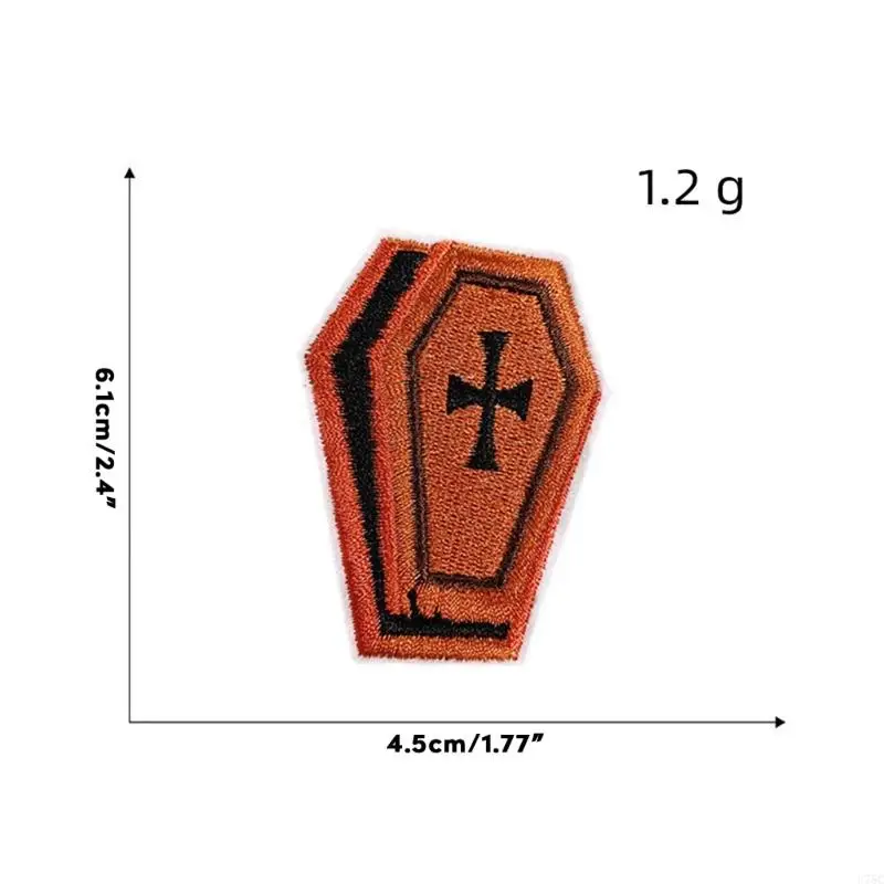 U75C Halloween Sew on Patch Exquisite Emelcodery с наклейкой с тыквой, пауком и летучими мышами