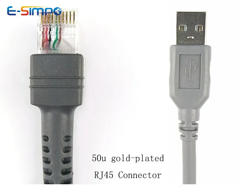 USB/RS232 2/3/5mtr Coiled Straight Cable for Symbol Barcode Scanner LS2208 LS1203 LS4208 LS9203 DS6708 DS4308 DS8108 MC9190-G