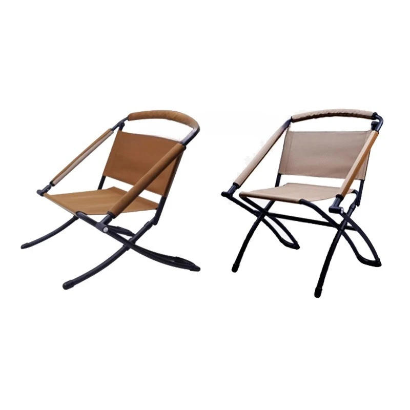 

Outdoor double-sided moon chair, adjustable height portable with backrest, tactical folding , sedentary home