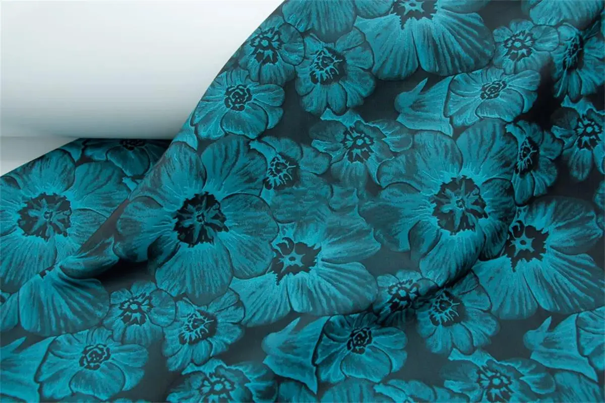 Oil Painting Style Large Flower 3d Texture Jacquard Fabric for Suit Cheongsam Dress Diy Sewing