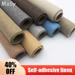 Self Adhesive Linen Fabric Repair Kit,Linen Fixing Sheet for Sofa Furniture Car Seat Chair,Indoor Decor DIY Handicrafts Solution