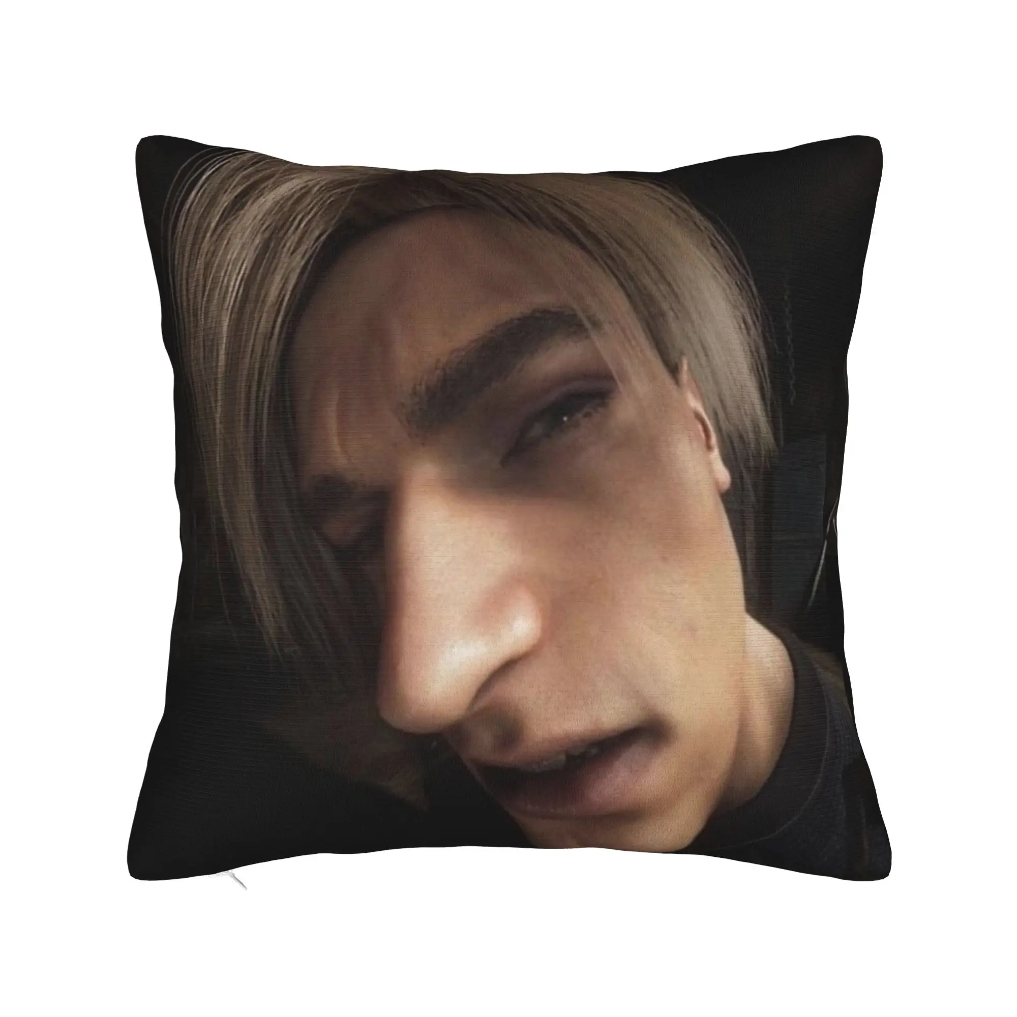 Residents Evils Leon Kennedy Meme Pillowcase Printed Fabric Cushion Cover Decorative Throw Pillow Case Cover Home Wholesale 18''