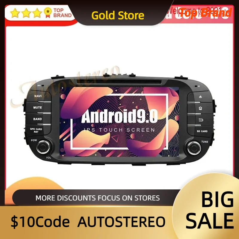 Android12 4GB Car GPS Navigation Multimedia Player For KIA Soul 2014+ Car Radio Tape Recorder Stereo Head Unit NO DVD Player DPS