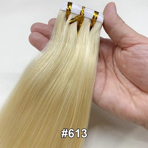 Cabello humano con cinta 14-4 a granel, 100% tejido de cabello liso sin procesar para trenzar cabello humano, extensión a granel, cabello de extremo completo