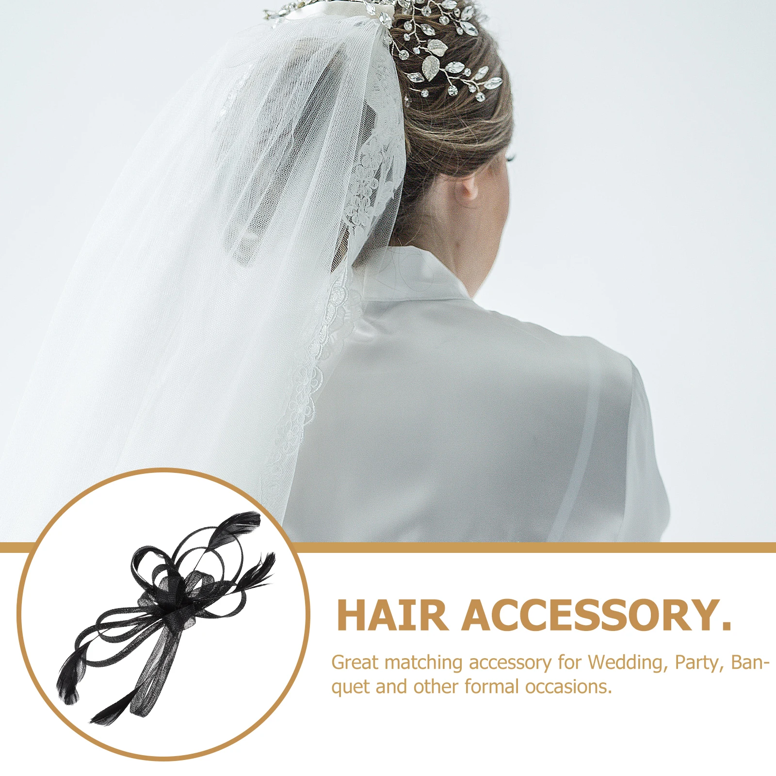 

Hair Clip Elegant Bridal Wedding Accessory Fascinator Women Party Banquet Hairstyle Gift Bridesmaid Prom