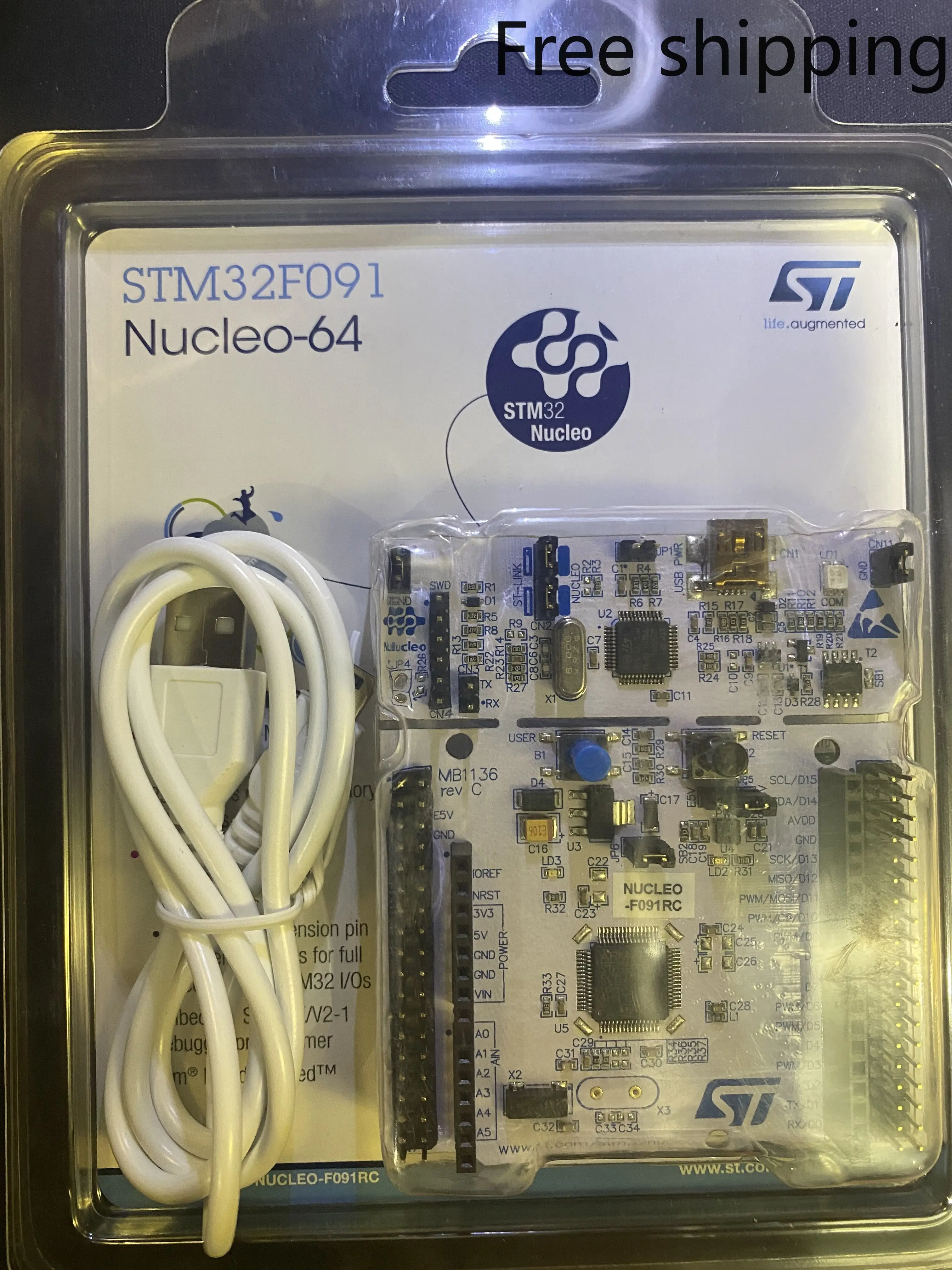 

1PCS/LOT NUCLEO-F091RC STM32F091RC MCU ARM STM32 Nucleo-64 development board in stock.