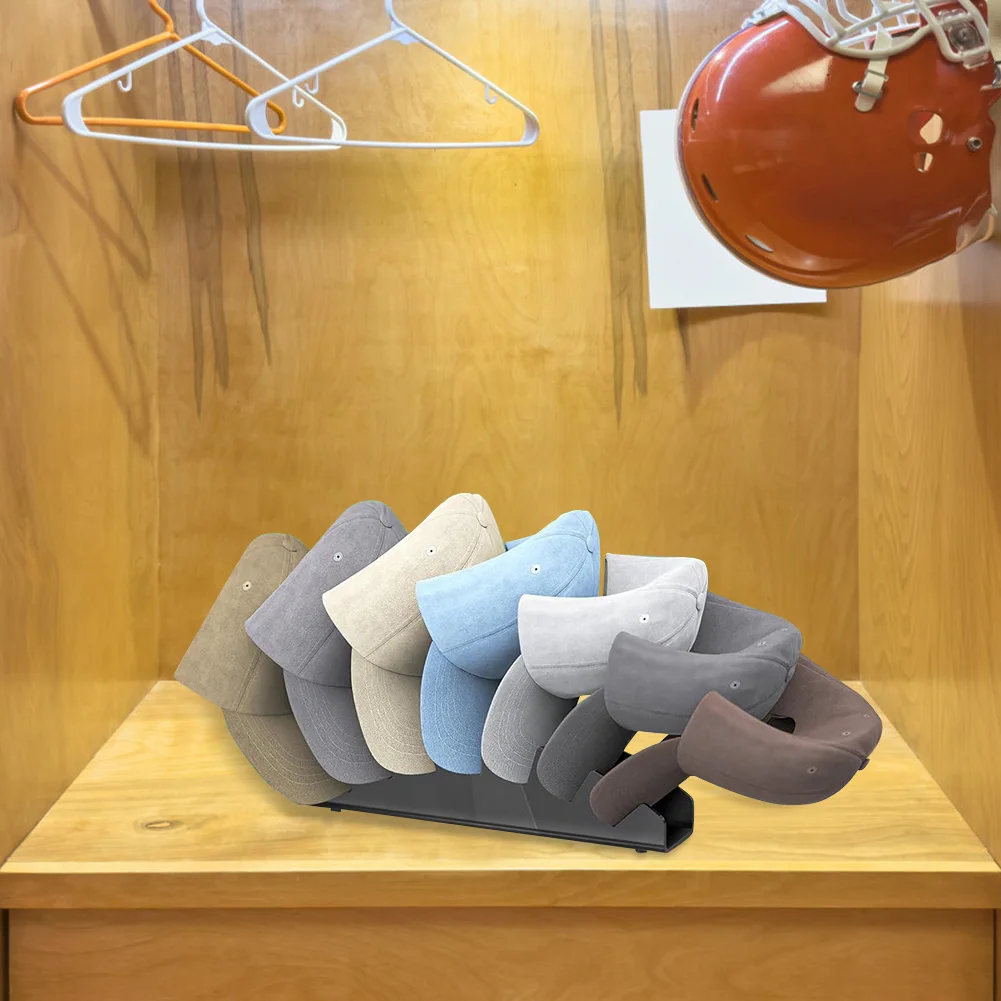Hat Stand for Baseball Caps Acrylic Baseball Caps Display Organizer Hat Display Stand for Bedroom Living Room Closet Dresser