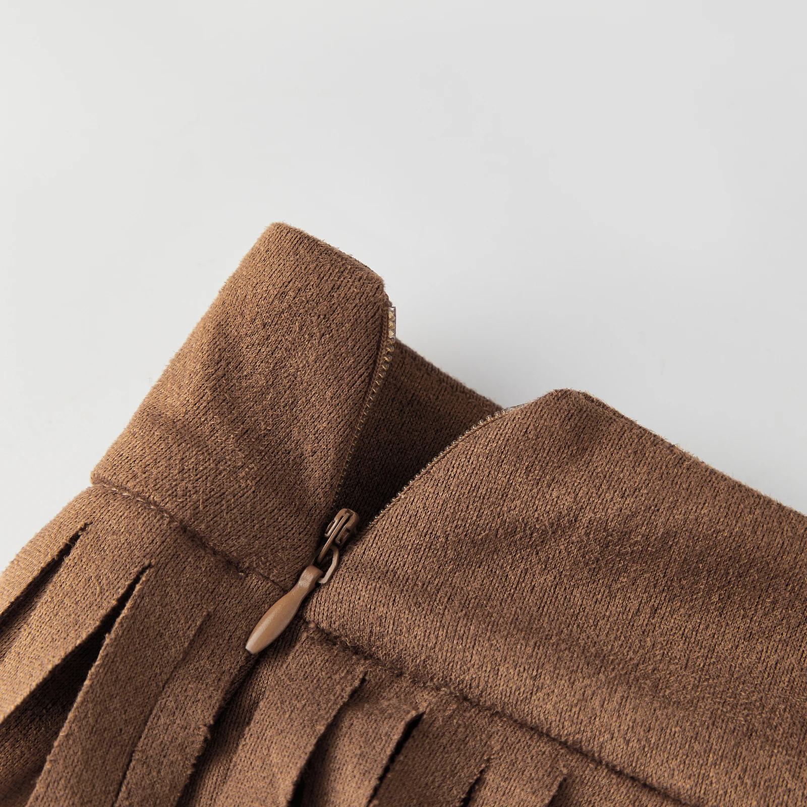 المرأة شرابة تنورة الغربية خمر مرونة الخصر هامش تنورة البسيطة راعية البقر التنانير ربيع الخريف اليومية حفلة الطبقات كشكش تنورة #5