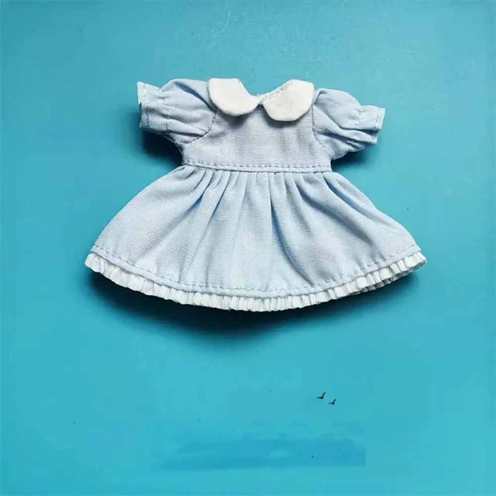 New Handmade Pure Color Dresses Fashion Accessories Doll Clothes Skirt 6 Styles Puff Sleeve Dolls Tops 1/11 OB11 Dolls/1/12 BJD