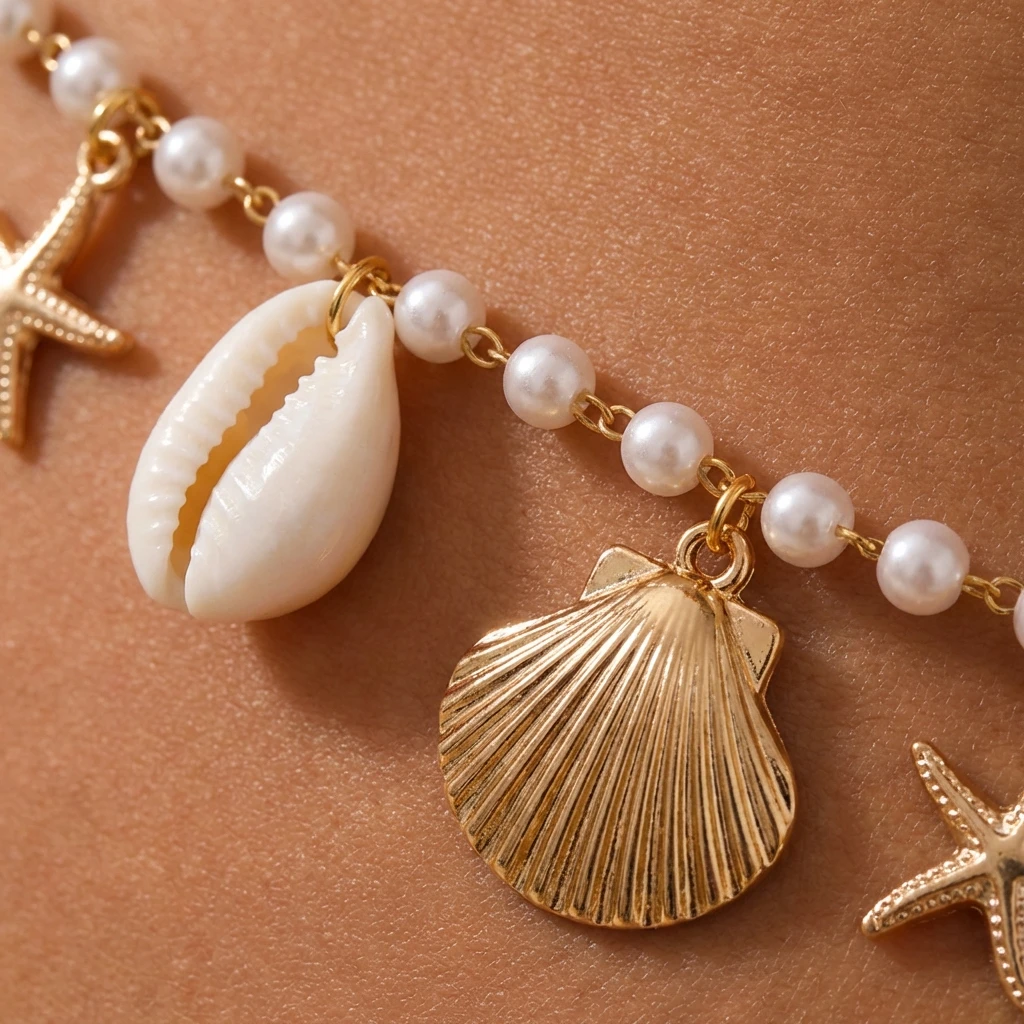 Bohemian Starfish Shell Imitat - Body Jewelry Beach ulasan dan harga