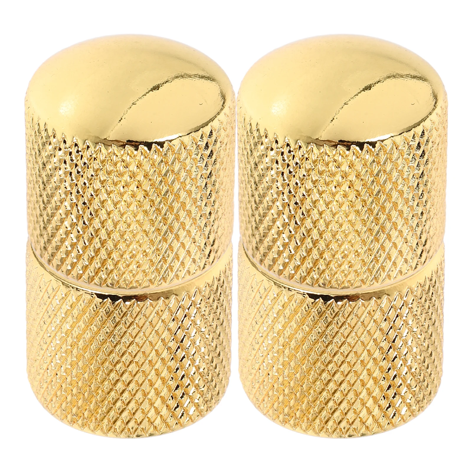 

4 Pcs Electric Guitar Accessories Metal Dome Knobs for Volume Tone Control Vintage Bass Guitar Knobs Gold Color