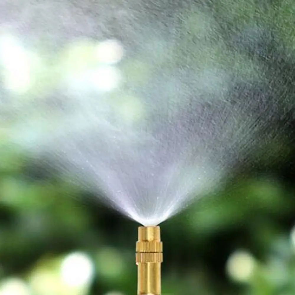 Adjustable Misting Nozzle Gardening Water Cooling Thread Copper Spray Sprinkler