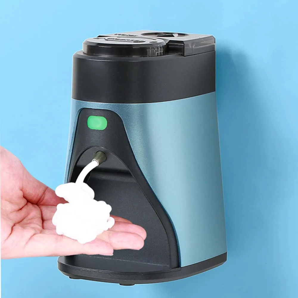 USB Charge Automatic Foam Soap Dispenser Touchless Sensor Liquid Foam Machine Time Temperature Display Wall Mount Hand Sanitizer