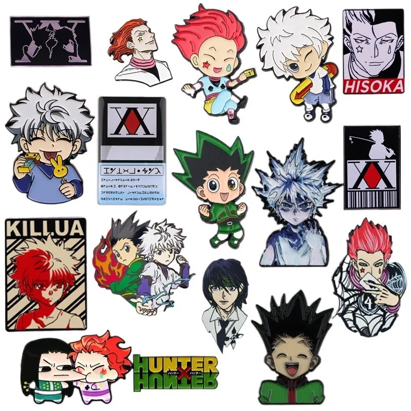 

Металлический значок-брошь HUNTER×HUNTER с эмалью, в стиле аниме, для рюкзаков, одежды, сумок, DIY декора, подарок