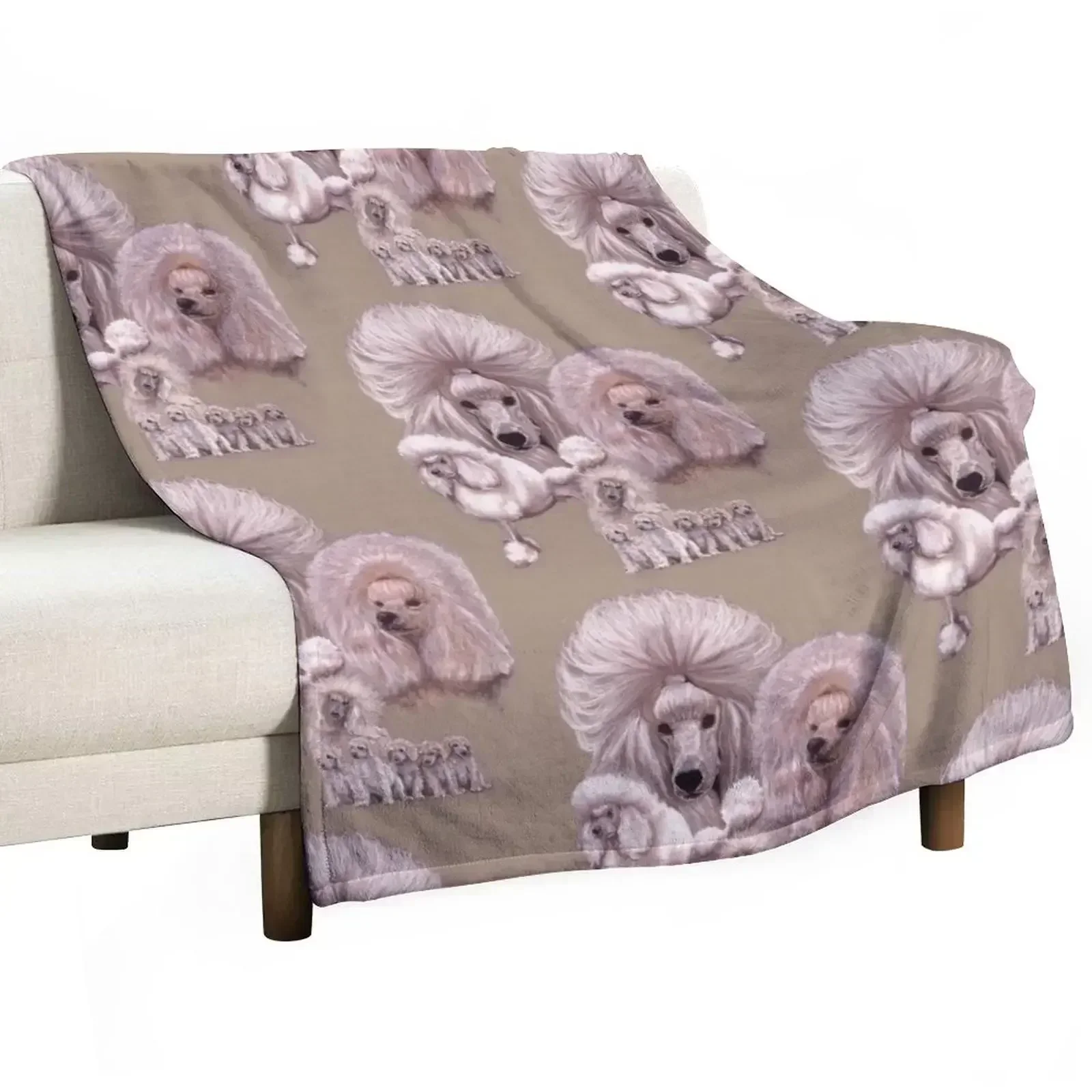 Poodle Gallimaufry Throw Blanket Luxury Designer Baby Blankets For Bed Heavy Hairy warm for winter Blankets