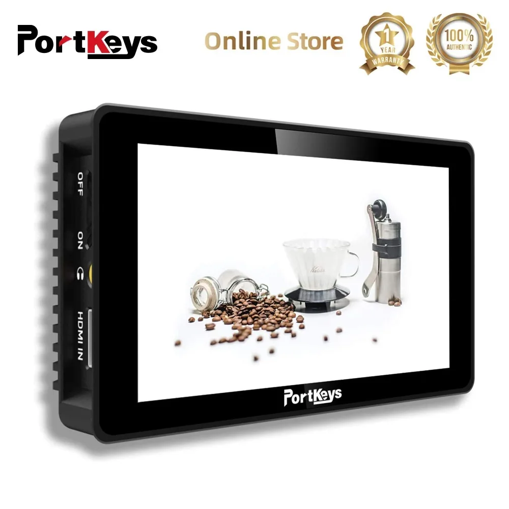 

Portkeys BM5 III 2200 Nit Camera Control Field Monitor Touch Screen |Metal Frame| LUT |5.5“ |SDI