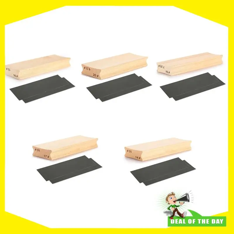 A92U-Dual-Purpose Guitar Fretboard Radius Sanding Block, Fret Fretboard Leveling Sanding Block + Sanding Paper