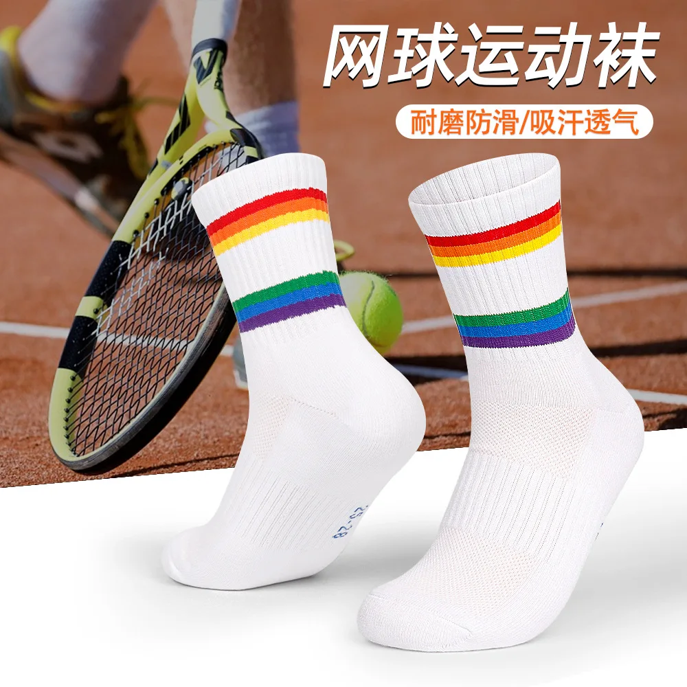 

2 Pairs/lot Unisex Sport Socks Cotton Tennis socks Table Tennis Badminton Men and Women Sport Breathable Sox Freeship