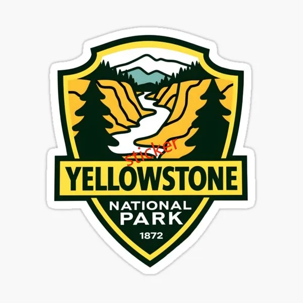 

Personality Decor Yellowstone National Park sticker Accessory Car Body Suv Motocross Windshield