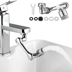 360 °   Roterende keukenkraanverlenger, spatwaterdicht waterbesparend mondstuk, universele kraanadapter, efficiënt koken, 22 mm, 24 mm