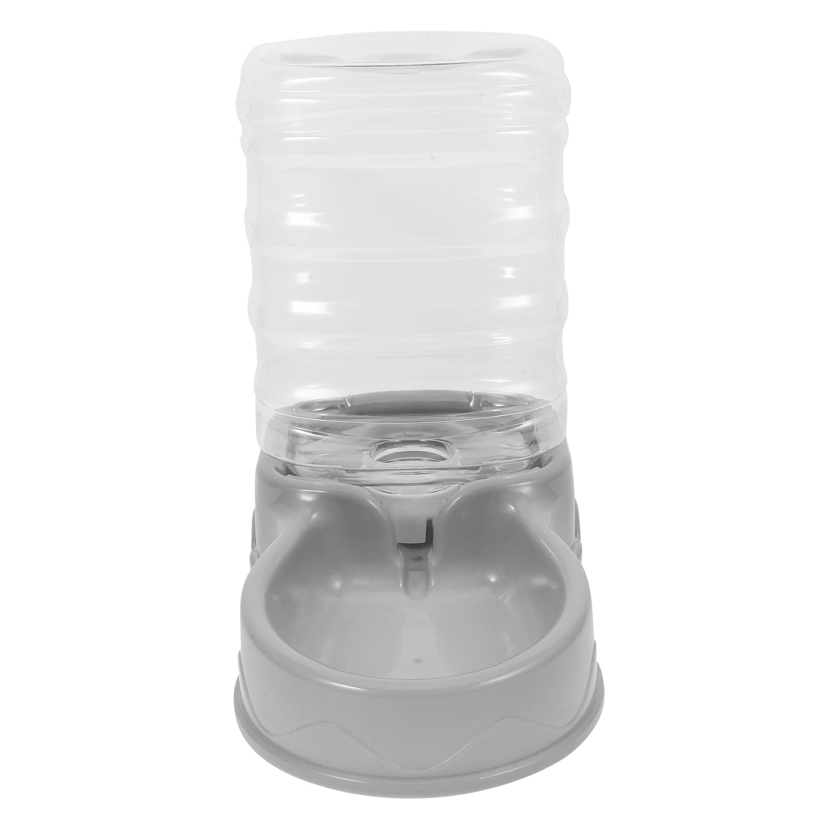 

Pet Water Dispenser Cat Dog Feeder Gravity Design Drinking Bottle Grey Plastic Self Filling Bowl Automatic Pet Supply for Cats