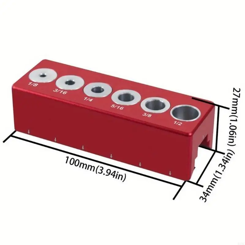 M4YC Woodworking Jig 1/8 a Localizador soco do gabarito gabarito gentileza gentileza