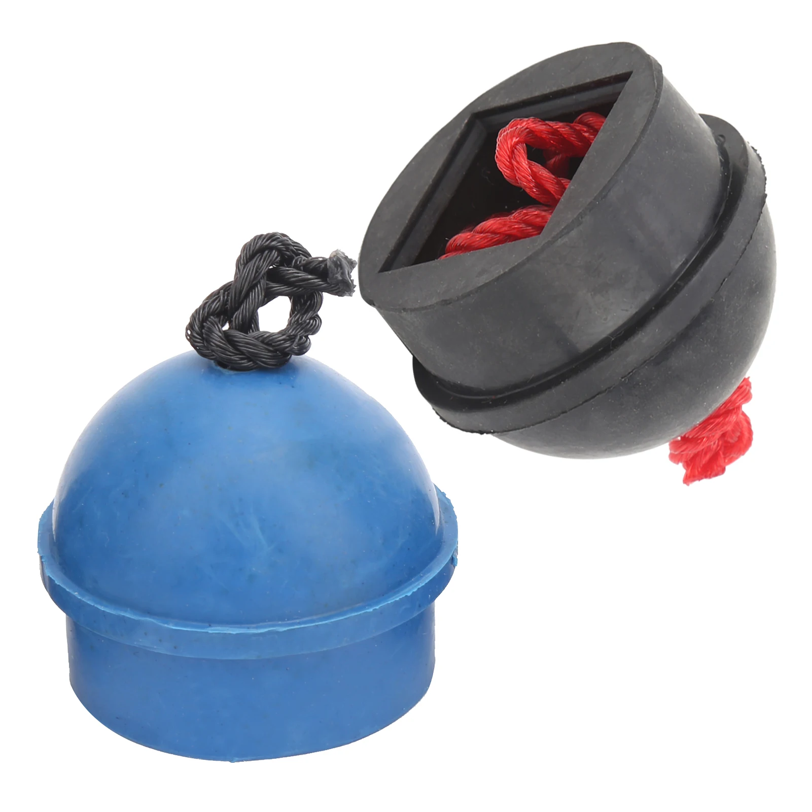 4pcs Cue Chalk Holder Pocket Rubber Billiard Pool Chalk Holders with Cord Accessory