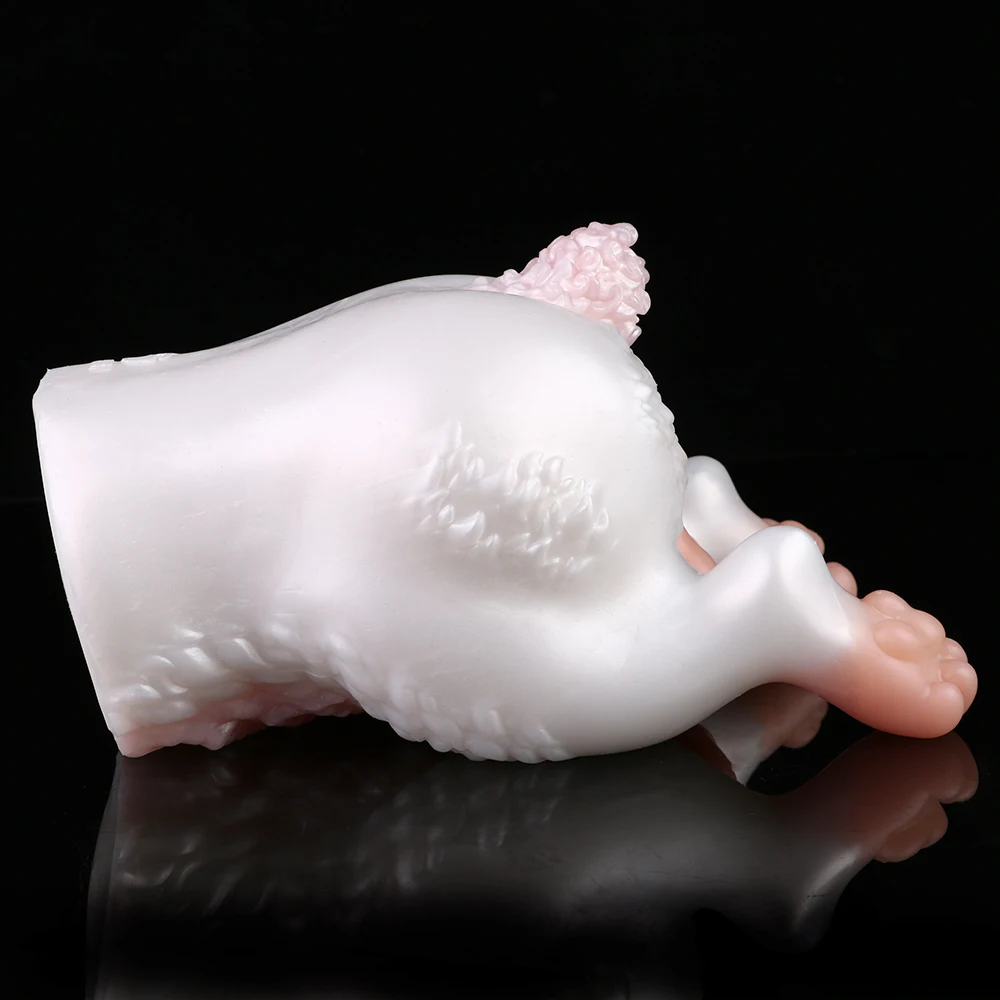 GEEBA Fantasy Pink Rabbit Pussy Мужской мастурбатор Силиконовая карманная киска Stroker для мужчин Двухканальный большой задница Onahole Секс-игрушки