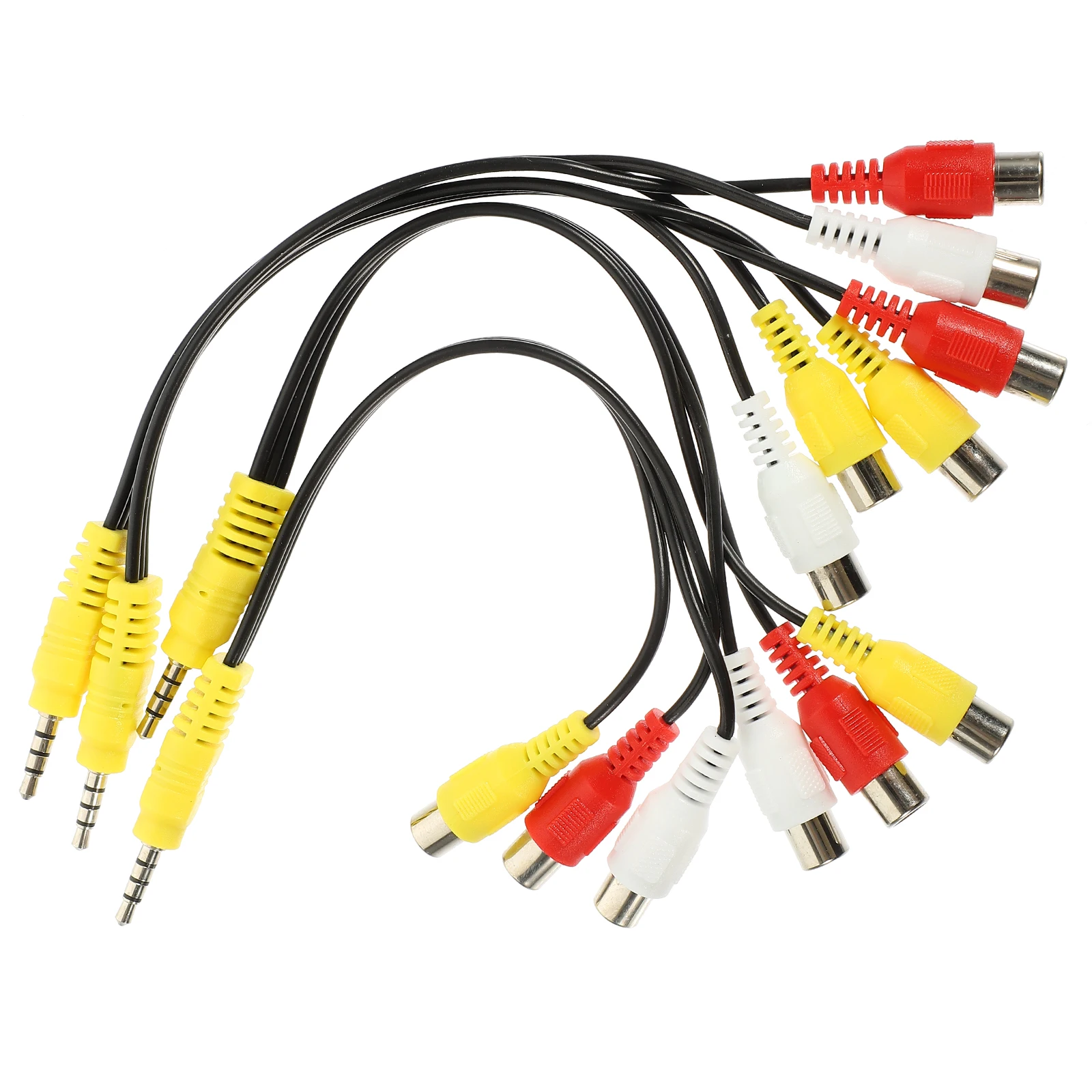 

4 Pcs Adapter Cable Extender Splitter Audio Extension Adapters and Connectors