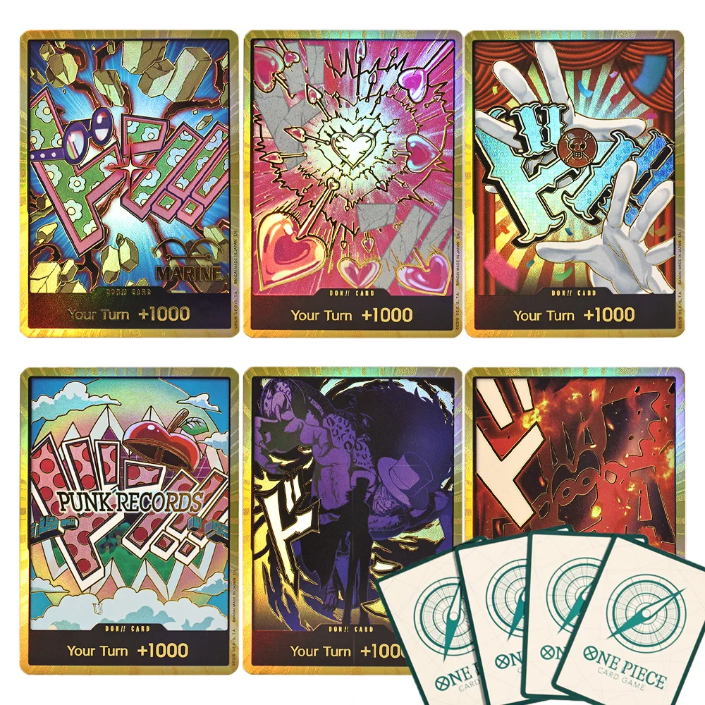 1PCS One Piece PRB-02 GOLD DON!! Foil Proxy Card English OPCG Anime Trading Card Collectible Game Card Gift NM