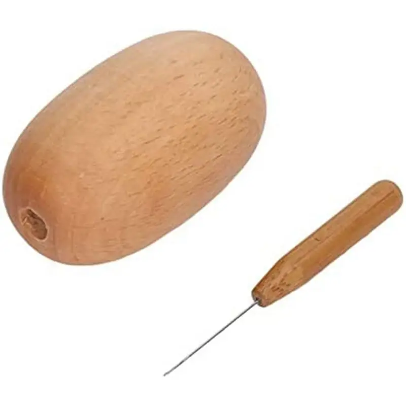 AA83 Wooden Darning Egg, Socks Sewing Tools Widely Used with Needle for Clothing