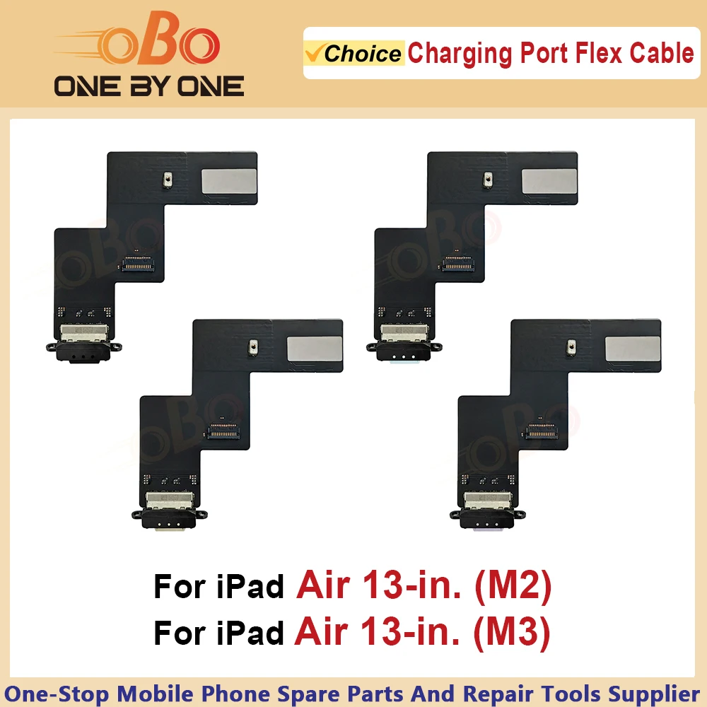 USB-Ladeanschluss Dock-Anschluss Flexkabel für Apple iPad Air 13 Zoll. M2 M3 13 Zoll 13'' Charger Flex Schwarz Blau Reparatur (1 Stück)
