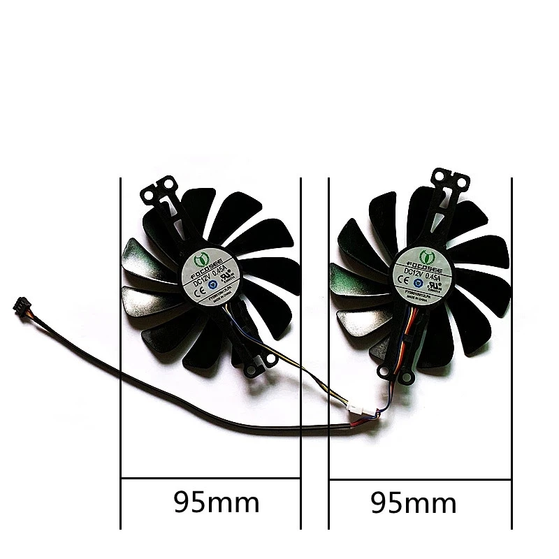 XFX Radeon RX 6600 XT Gaming Video Card Fan 95mm FY010010M12LPA FDC10U12S9-C RX6600 6600XT Graphic Card Fan