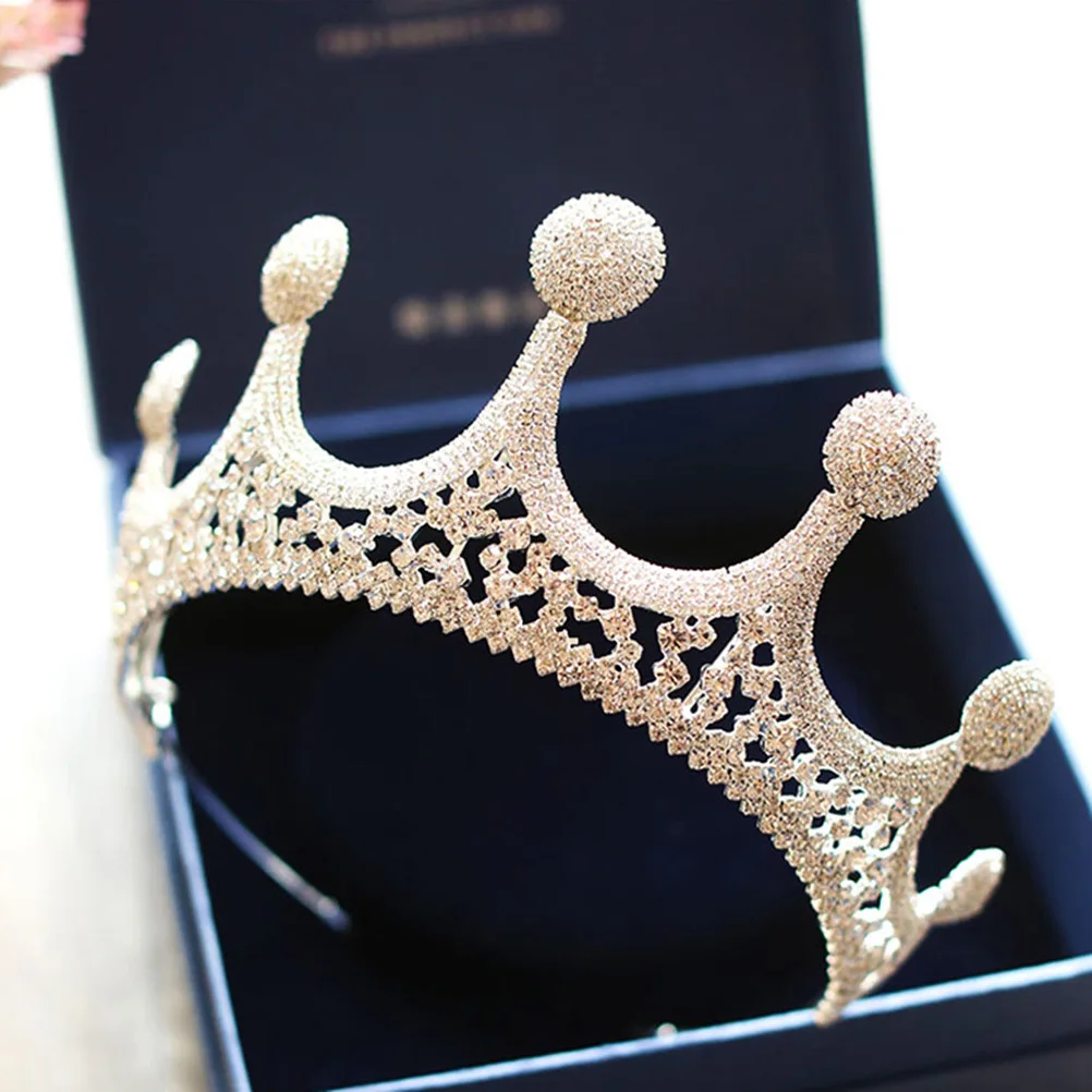 

Shining Crystal Crown Women Tiara Bridal Hair Accessories Wedding Pageant Party Headb Hoop Elegant Charming Romantic
