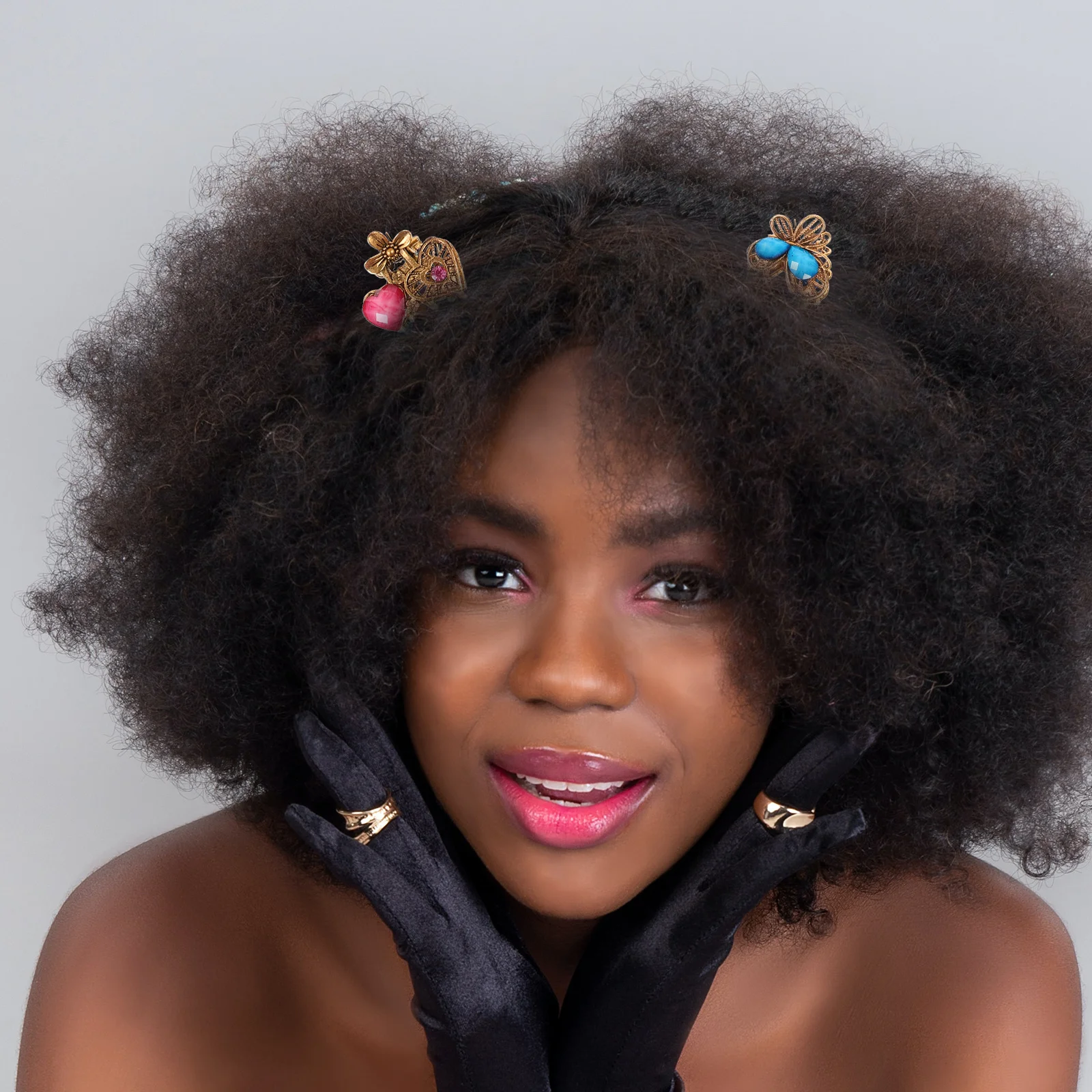 

12Pcs Hair Claw Clamp Mini Clip for Women Strong Hold Small Jaw Clip Fine Or Thick Hair Daily Styling Office Party Wear