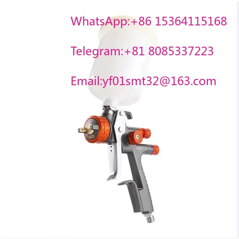RS8803 High End HVLP Air Spray Gun German Style Fine Atomization Technology For Auto Topcoat Clear Coat High Gloss Painting