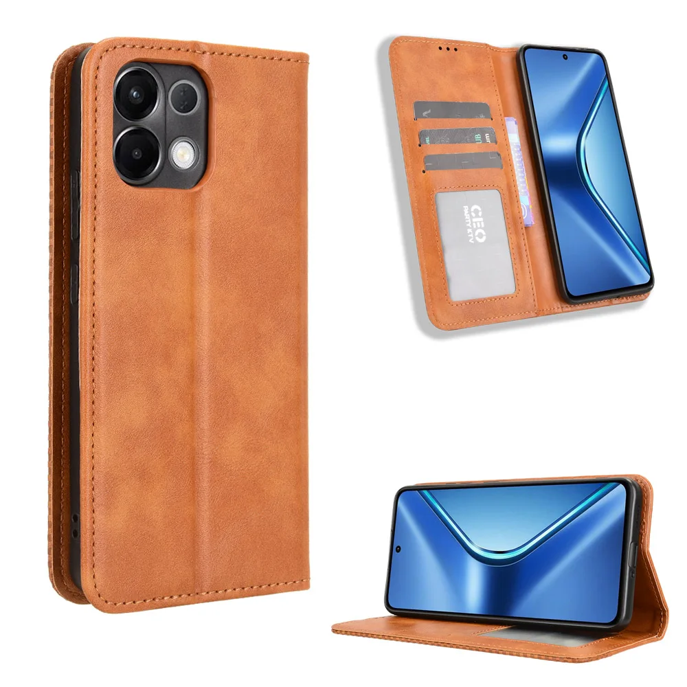 

Wallet With Card Slot Photo Frame Stand Magnetic Flip Leather Case For OPPO K12S K13 12 11 Pro Plus 5G Anti-fall Cover