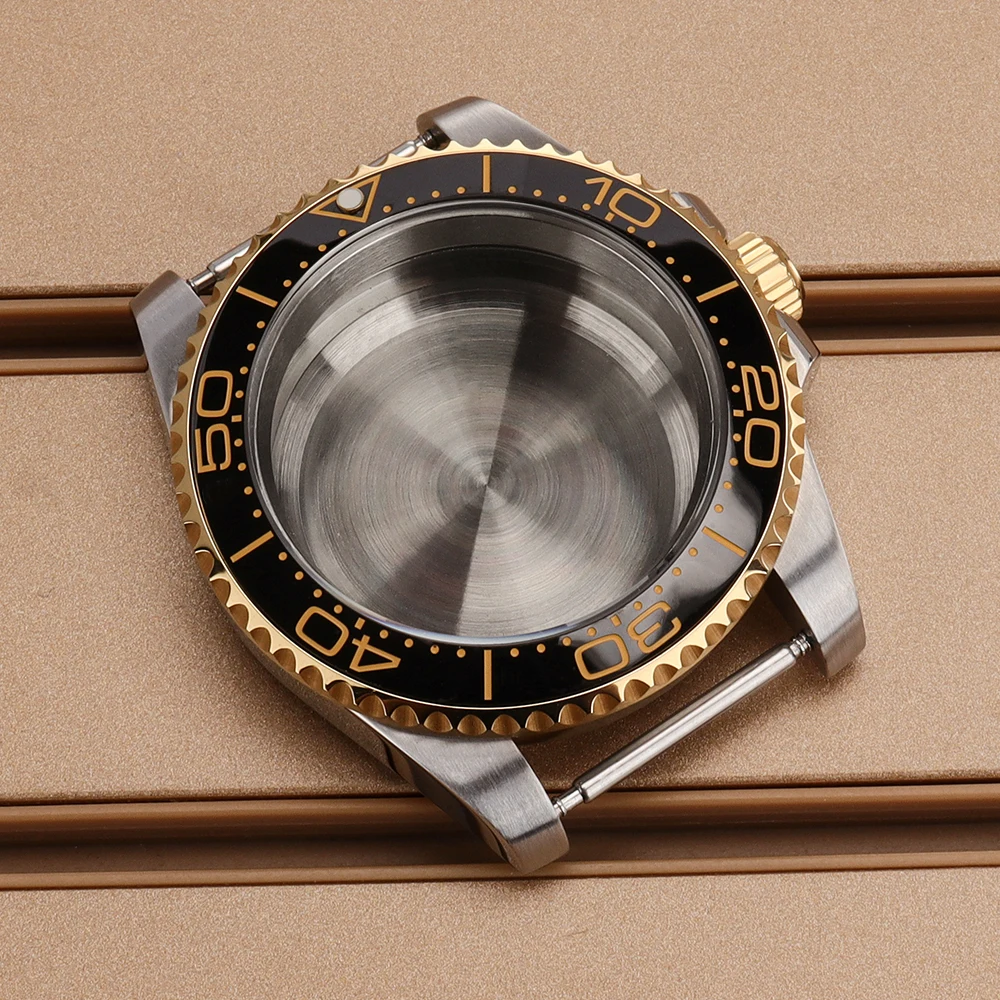 Jewelry Watches Silver - 40mm Gold Silver Watch NH35 Case