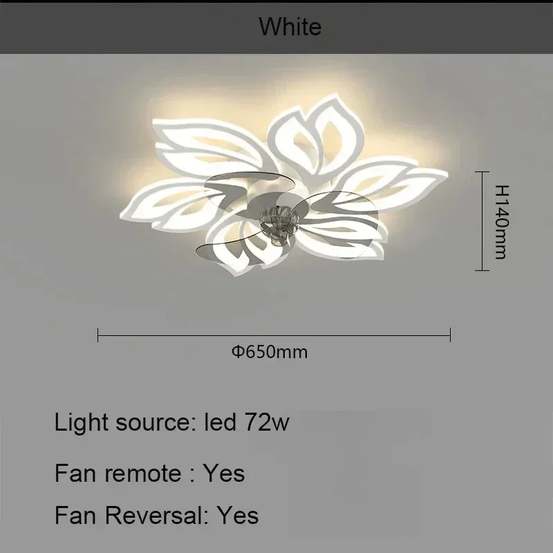 팬이 있는 LED 천장 펜던트 램프, APP RC, 거실 식탁 침실 홈 장식, 걸이식 선풍기 조명