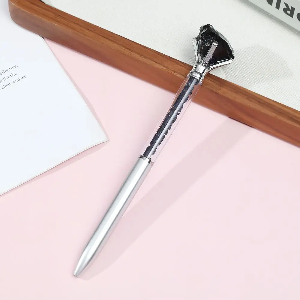 Natural Smooth Writing Ballpoint Pen Genuine Meaningful Gemstone Pens Medium Point Natural Pen Spiritual Gift