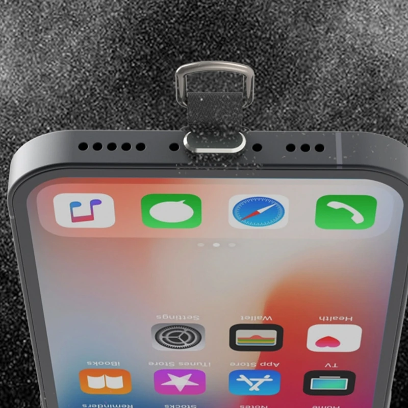 Universal Mobile Phone Safety Lanyard Pad Replacement Detachable Buckle Rope Affixed To The Receiver Dust Plug Accessory