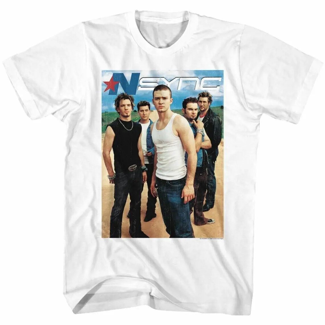 Happy Holiday NSYNC NSYNC White Adult T-shirt Black All size C135