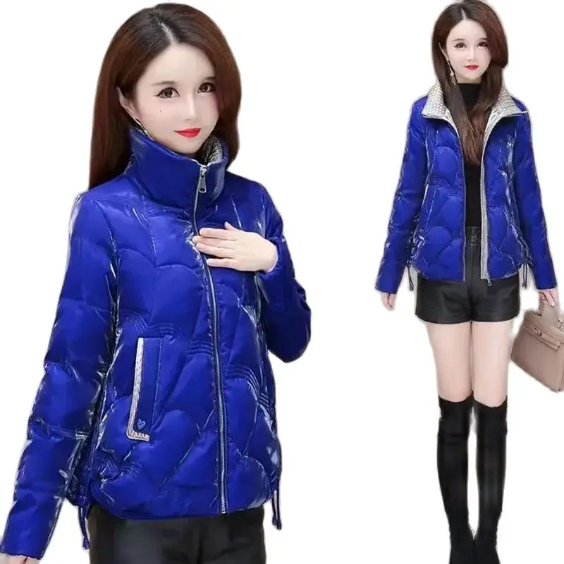 Magic Pearl High-End Fabric Down Cotton-Padded Jacket Female Online Celebrity 2023 New Student Short Korean Loose Joker Coat