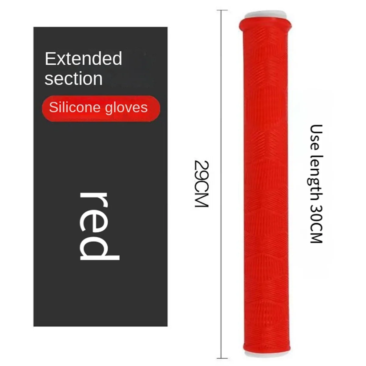 Silicone Handle, Handle Wrap, Sweat-Absorbent Belt, Wear-Resistant and Non-Slip Fishing Rod Handle Wrap Red