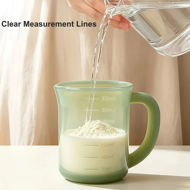 Silicone Measuring Cup Visible Scale Resistant Home Kitchen Baking Tool Heatproof Anti Drop Portable Coffee Milk Juice Water Cup
